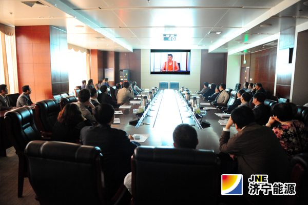 济矿集团机关干部观看廉政教育片，乔志猛提出三点要求