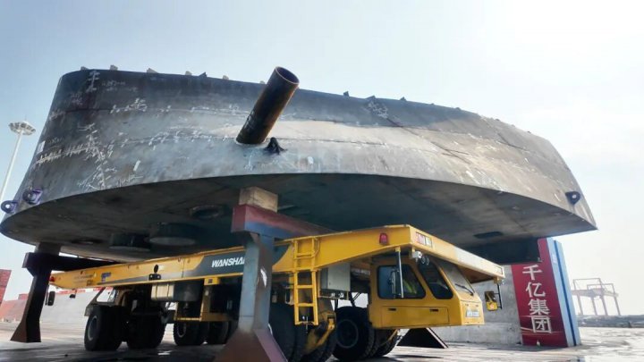 智慧新钢首批船体分段成功交付